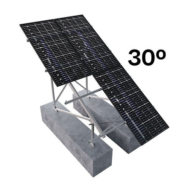 SUNFER 31V10 KIT soporte inclinado para 10 módulos (31V10 30°) - Sunfer