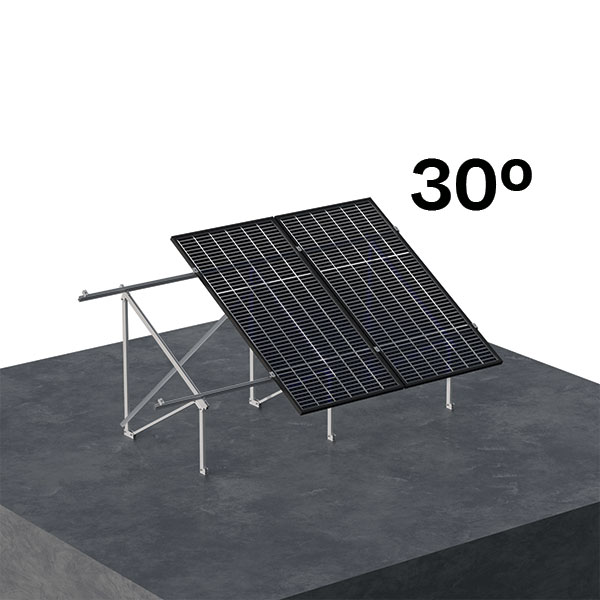 SUNFER 40V4 30º KIT soporte inclinado para 4 módulos (40V4  30°) - Sunfer