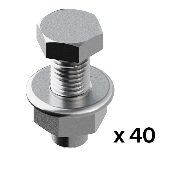 SUNFER S69 Conector de microinversores y optimizadores a raíl G1 (40 PCS)